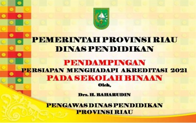 Rapat Online Tim Akreditasi SMA Negeri 1 Mandau Dengan Pengawas Sekolah Bapak Drs.H. Baharudin